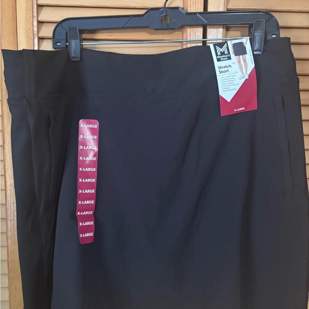 Members Mark Black Stretch Skort